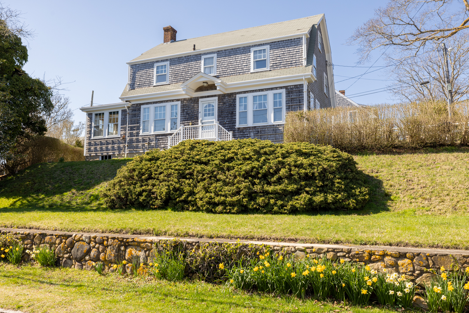 35 West Chester Street Nantucket, MA 02554 - Photo 14 of 14 a view of a house with a yard