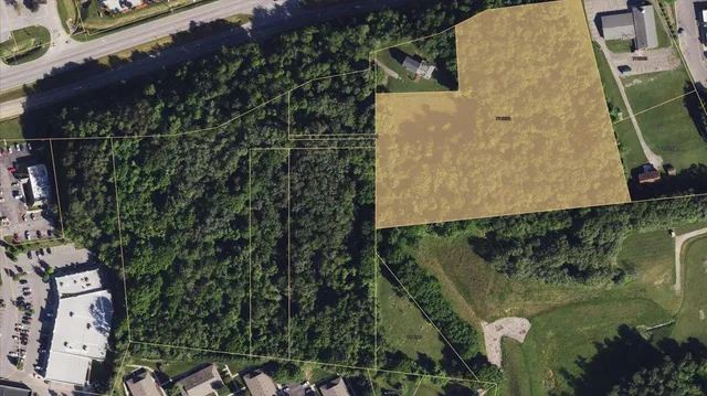 an aerial view of residential house with outdoor space