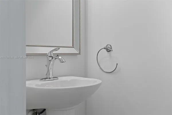 a bathroom with a sink