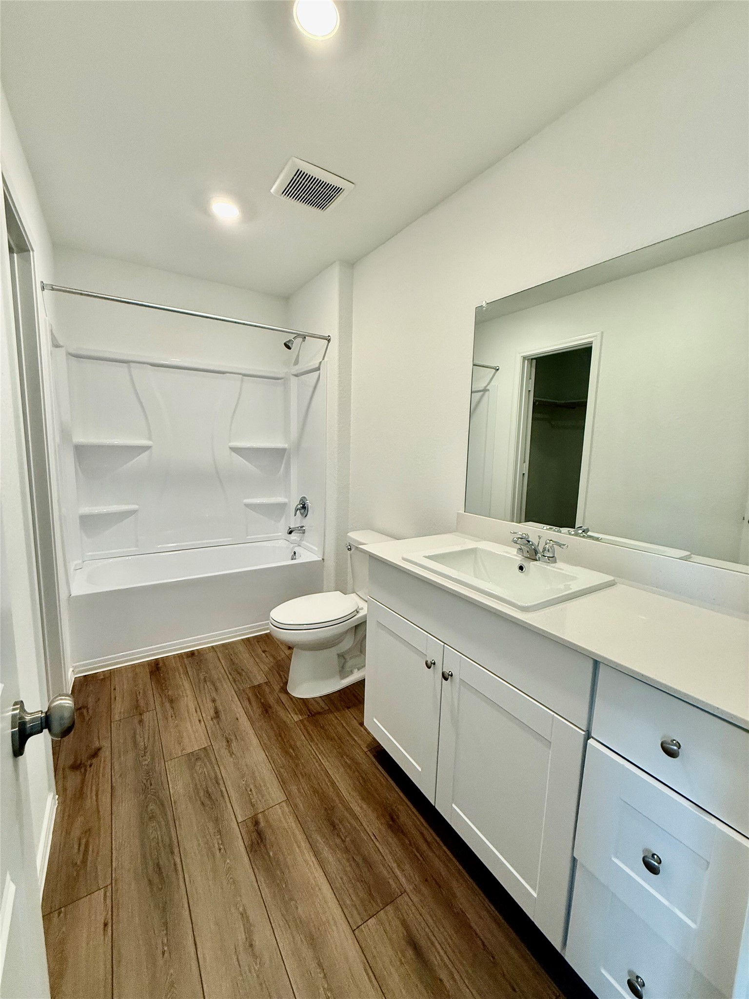 716 Commander Abbott Drive Jarrell, TX 76537 - Photo 12 of 17 a bathroom with a sink and a mirror
