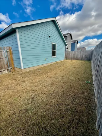 a backyard of a house