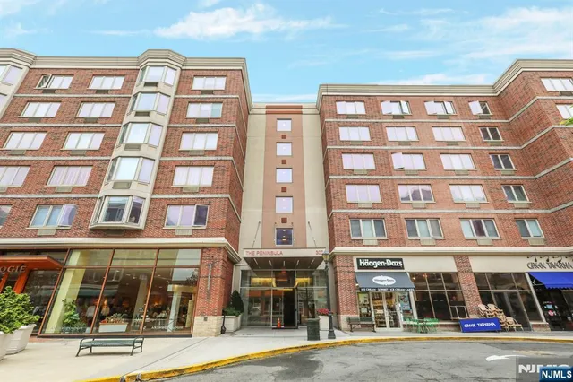 a front view of a building