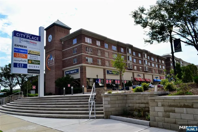 a front view of a building