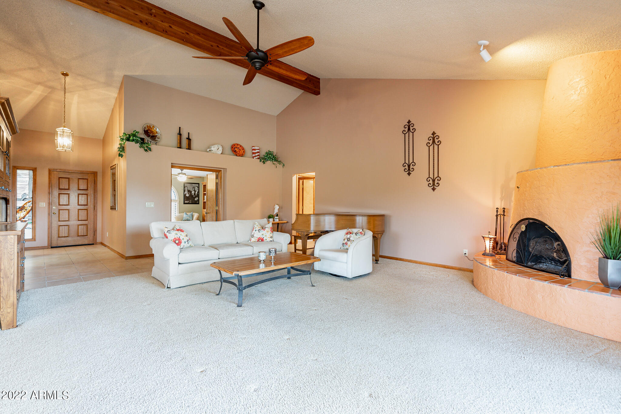 19102 East Alondra Way Rio Verde, AZ 85263 - Photo 13 of 63 Wood Beam Vaulted Ceiling
