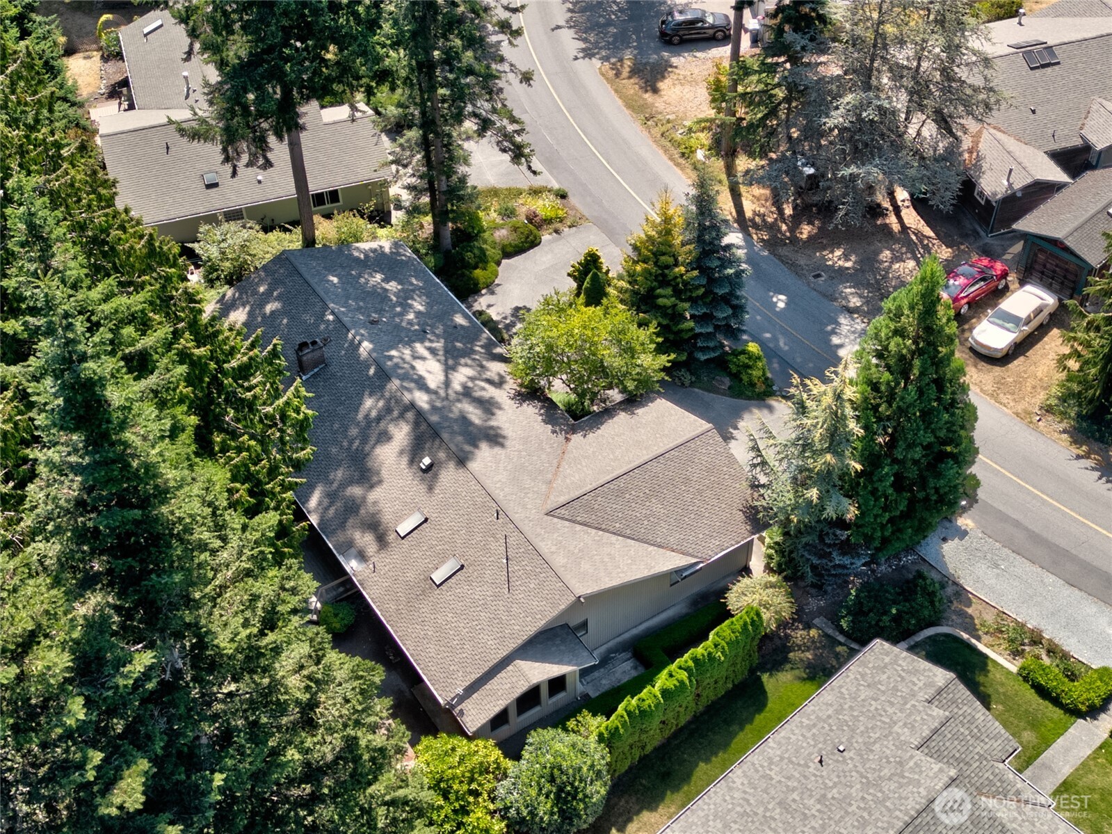 379 Snohomish Drive La Conner, WA 98257 - Photo 34 of 40 an aerial view of a house with a garden