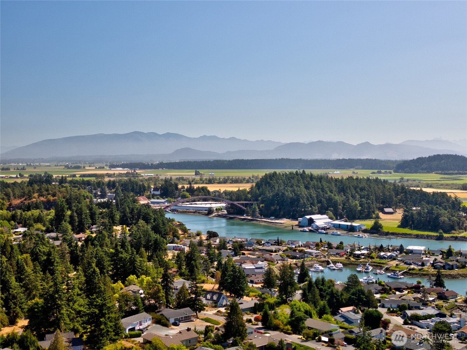 379 Snohomish Drive La Conner, WA 98257 - Photo 40 of 40 a view of a city with lake view