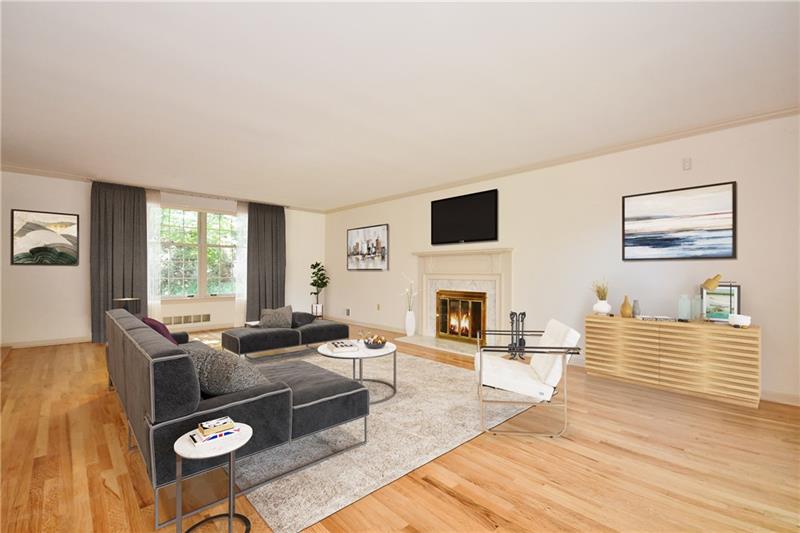 620 Foxhurst Road Pittsburgh, PA 15238 - Photo 4 of 23 Gorgeous living room with fireplace