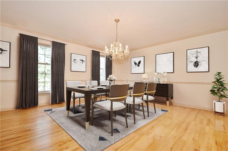 620 Foxhurst Road Pittsburgh, PA 15238 - Photo 5 of 23 Expansive dining room can accommodate large gatherings