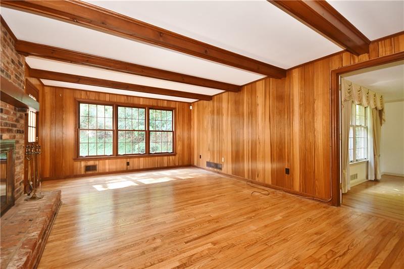 620 Foxhurst Road Pittsburgh, PA 15238 - Photo 7 of 23 Family rooms has beamed ceilings and wet bar