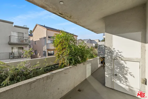 a view of a balcony