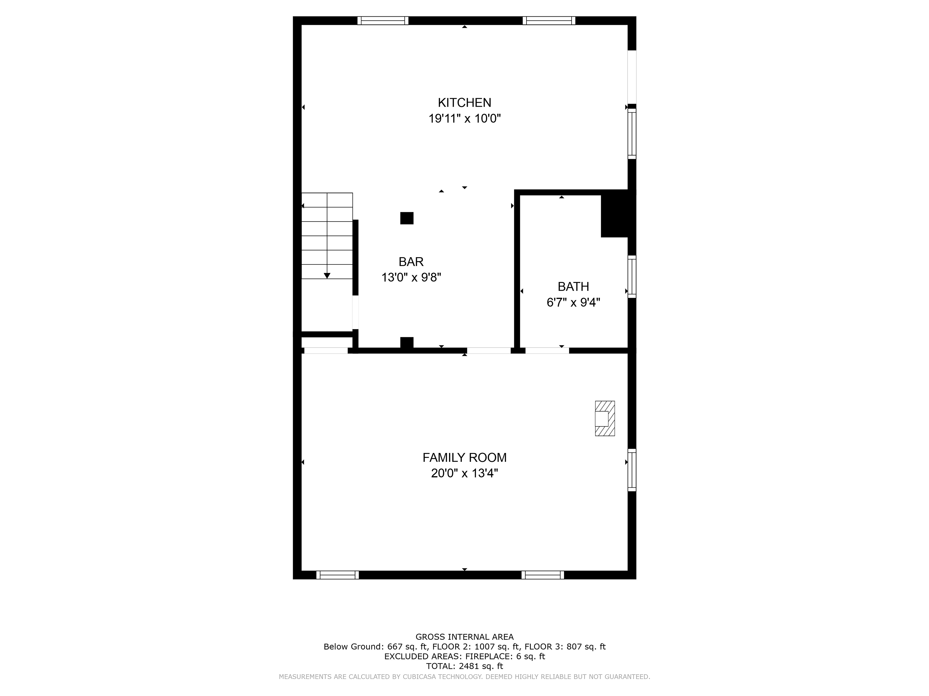 137 Turner Barton Road Landrum, SC 29356 - Photo 34 of 34 Floor plan of 2nd living qtrs