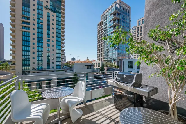 a large building with a sign on the side