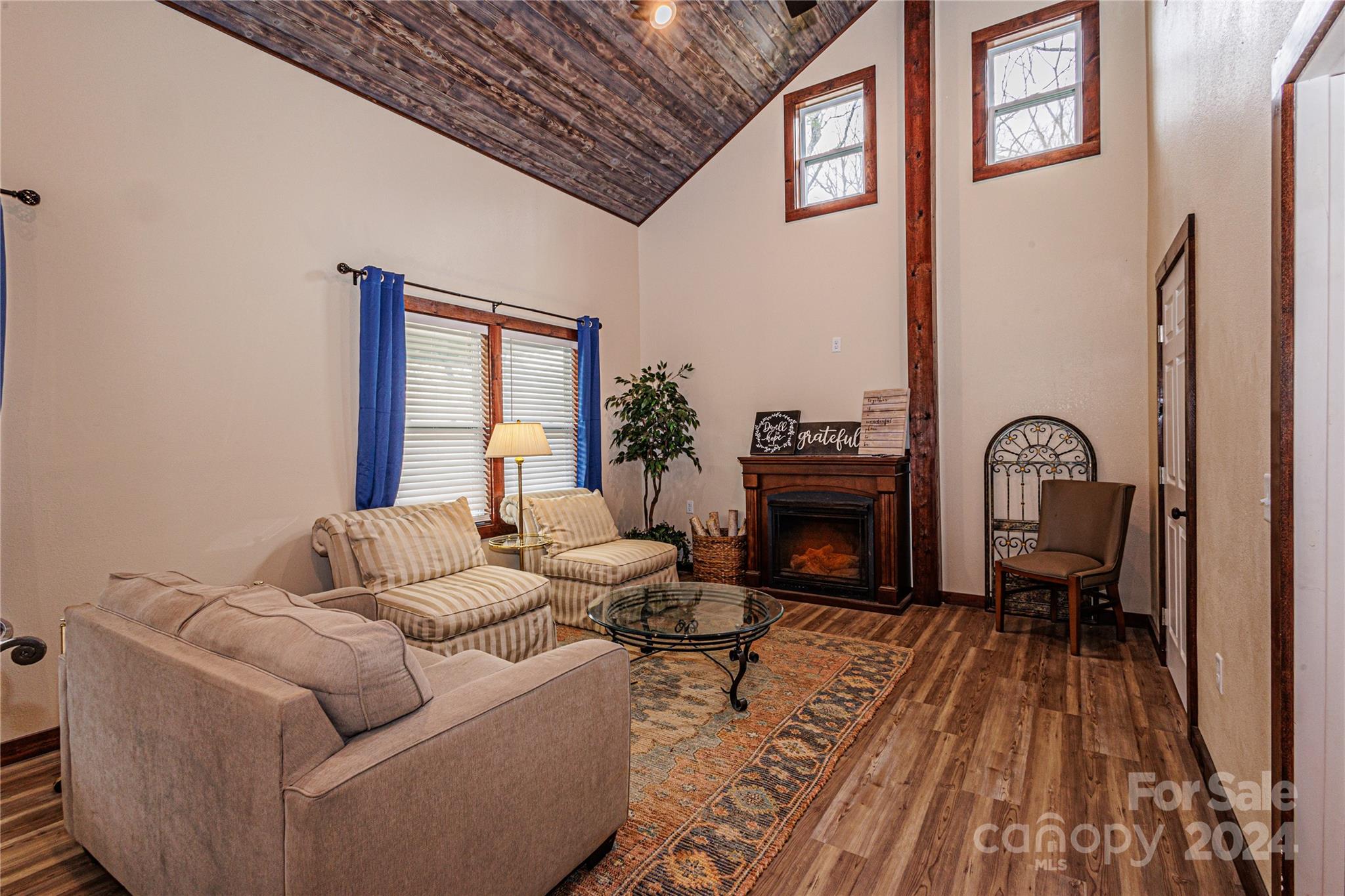 1233 Bryson Branch Road Bryson City, NC 28713 - Photo 4 of 28 a living room with furniture and a fireplace