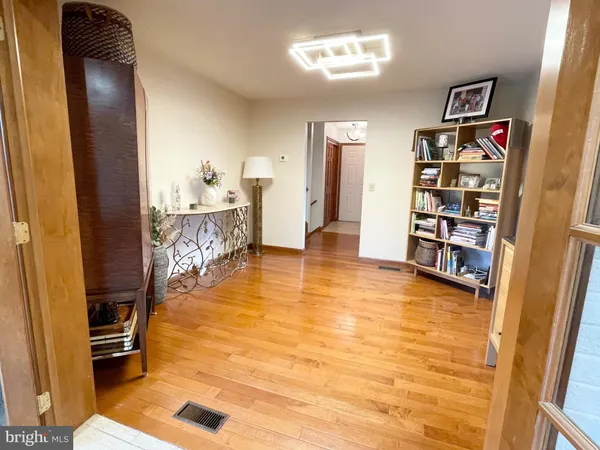 a view of a living room with furniture