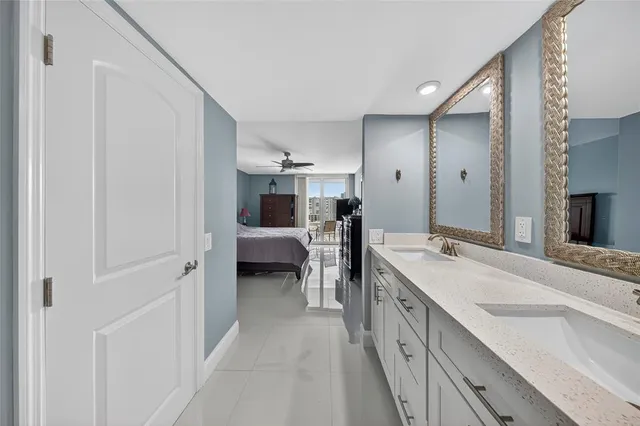 a view of an ocean and beach