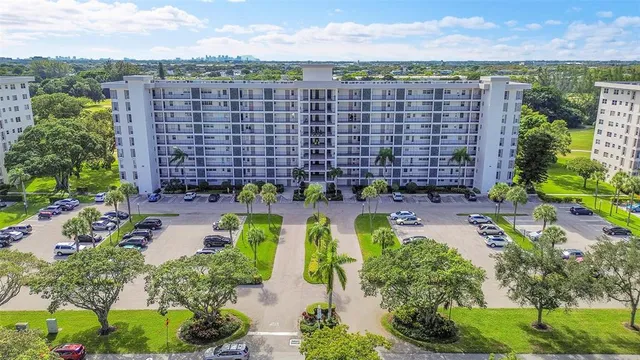 a view of a park with slide