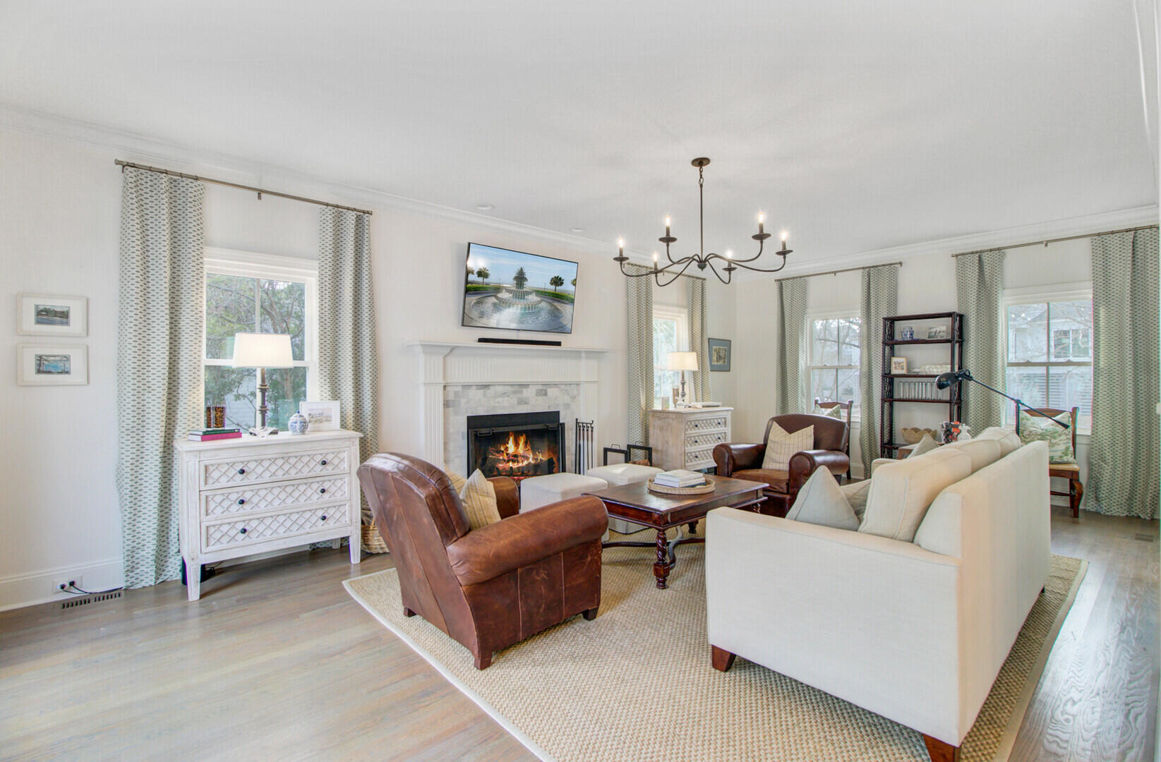 2197 Hartfords Bluff Circle Mount Pleasant, SC 29466 - Photo 16 of 52 Family room with fireplace
