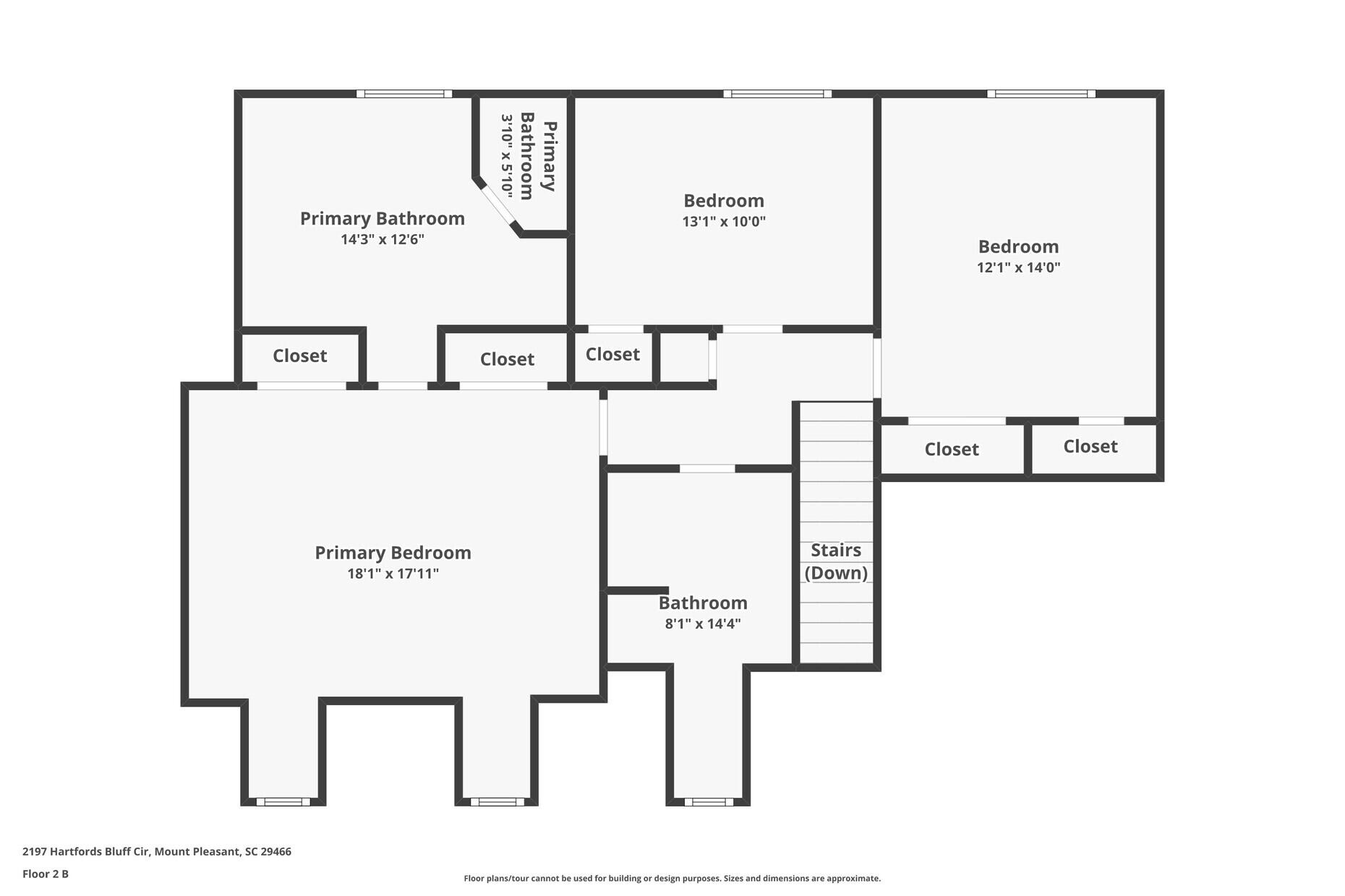 2197 Hartfords Bluff Circle Mount Pleasant, SC 29466 - Photo 51 of 52 2nd floor floor plan