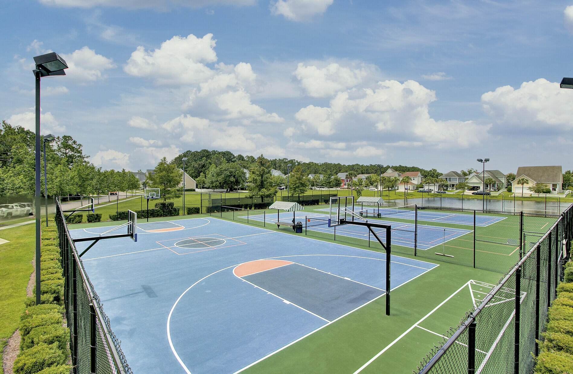 2197 Hartfords Bluff Circle Mount Pleasant, SC 29466 - Photo 48 of 52 Tennis and Basketball courts