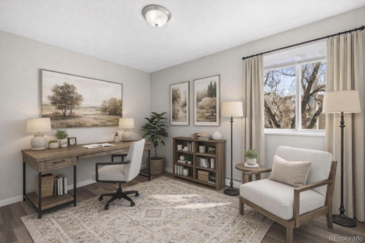 9335 Center Avenue, Unit 1B Denver, CO 80247 - Photo 9 of 15 a workspace with furniture and window