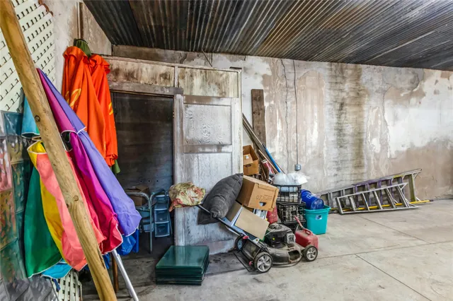 a view of storage and utility room