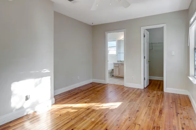 a view of an empty room and window