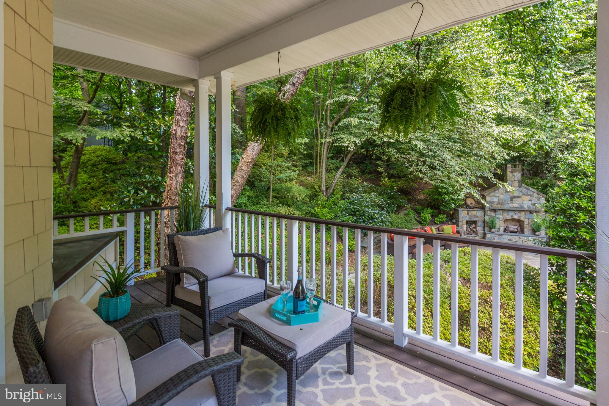 8921 Burdette Road Bethesda, MD 20817 - Photo 20 of 49 Overlooking the Expansive Backyard