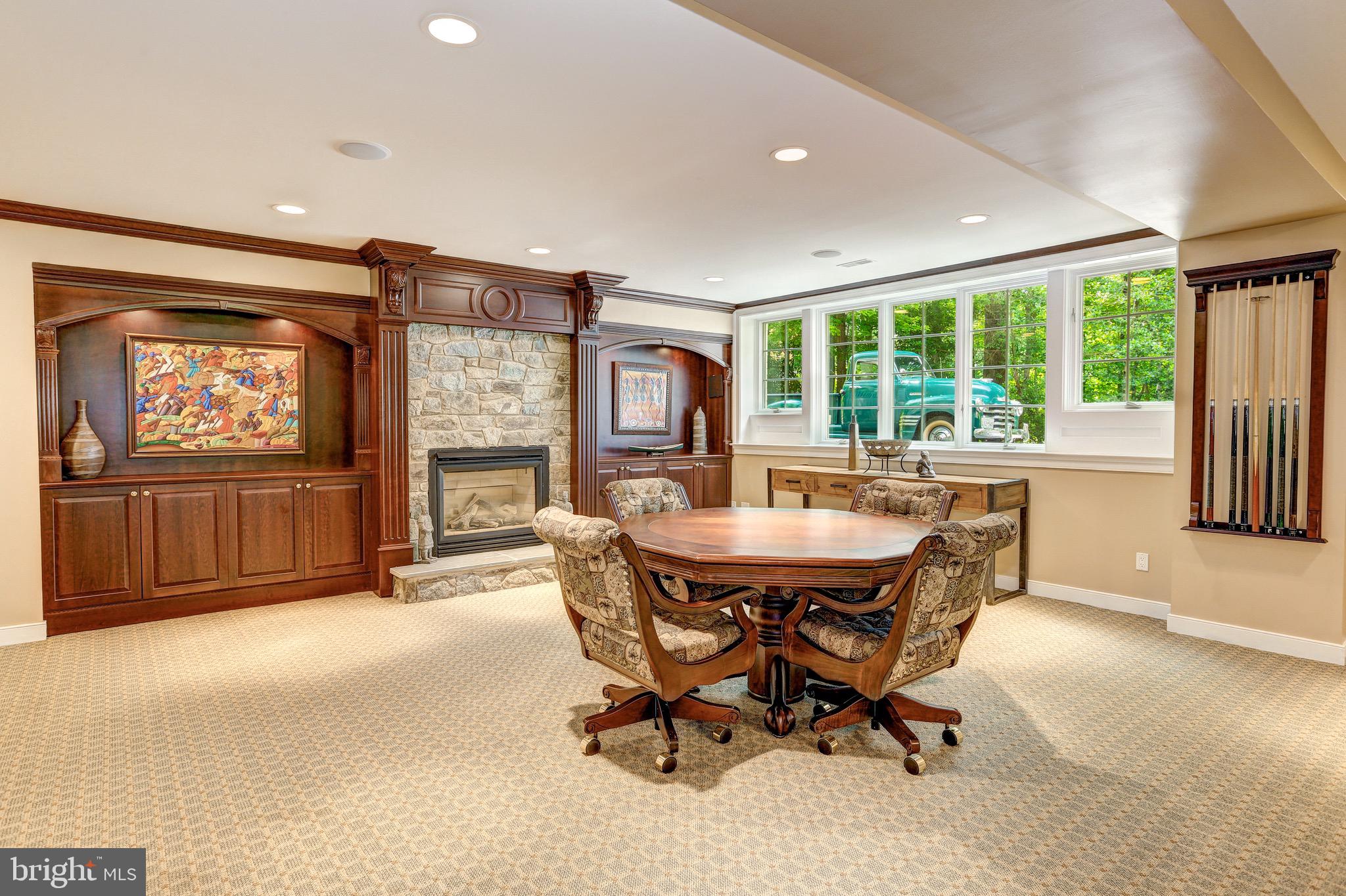 8921 Burdette Road Bethesda, MD 20817 - Photo 33 of 49 Stone Fireplace