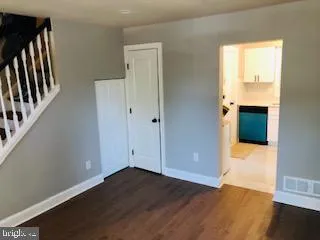 a bathroom with a shower curtain