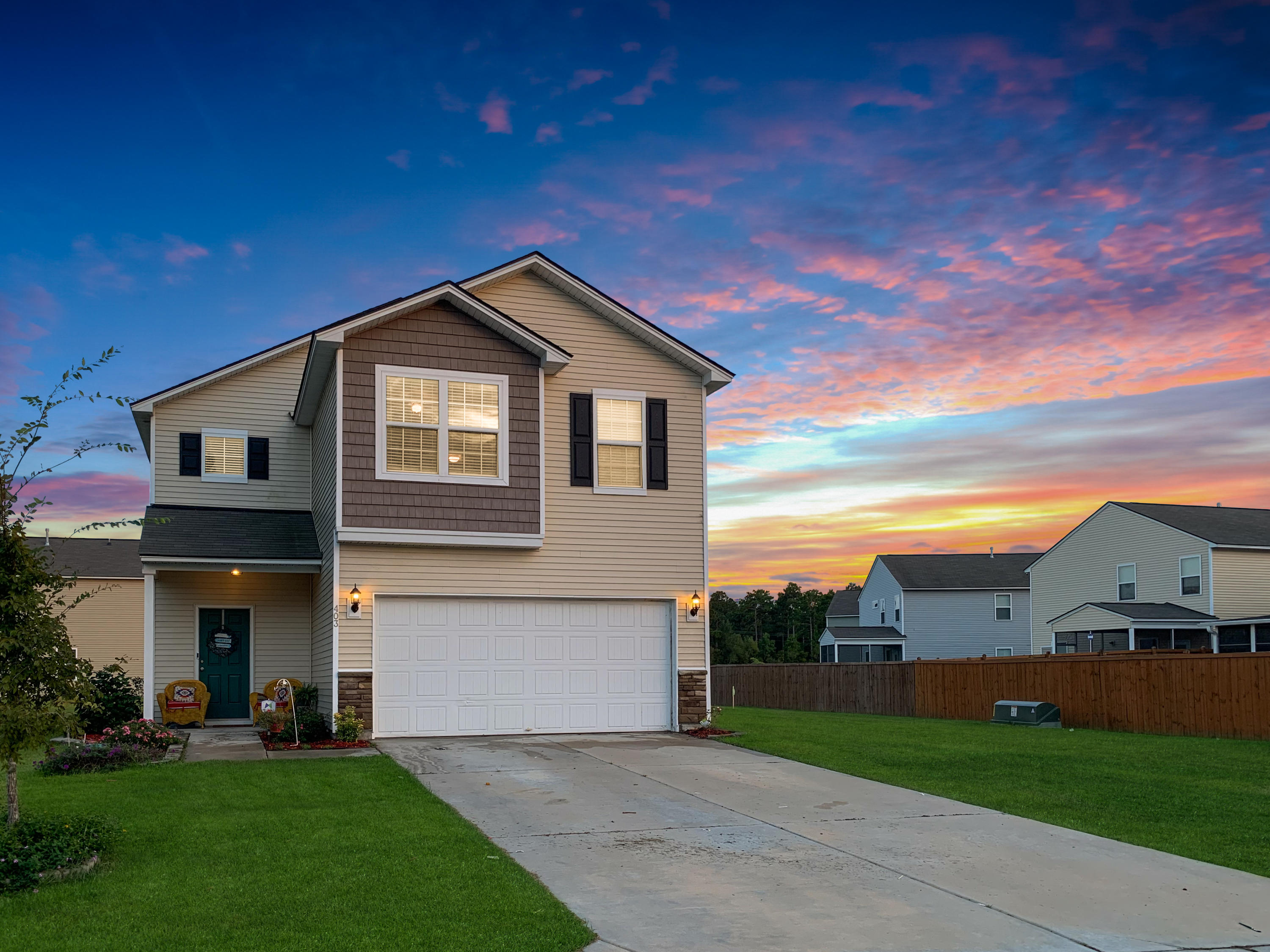 403 Ridgedale Road Summerville, SC 29486 - Photo 1 of 38 dusk 1