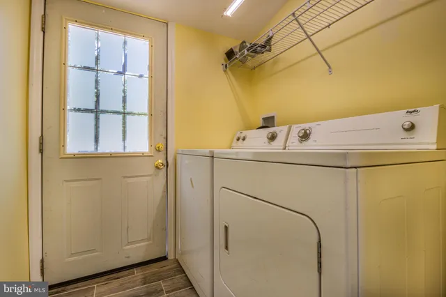 a view of balcony with wooden floor
