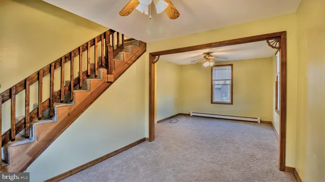 a view of a building from a balcony