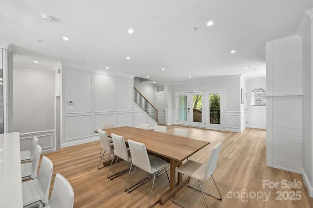 a outdoor space with furniture and wooden floor