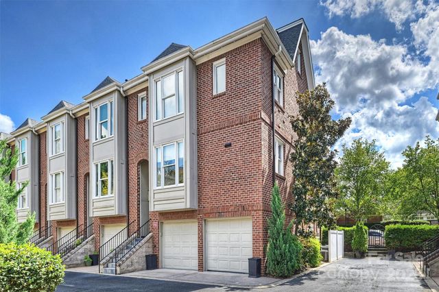a front view of a house with windows