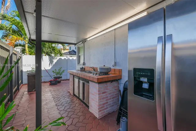 a view of outdoor seating