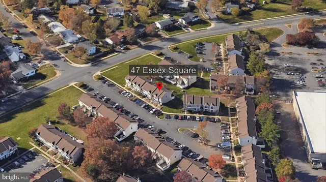 an aerial view of a city