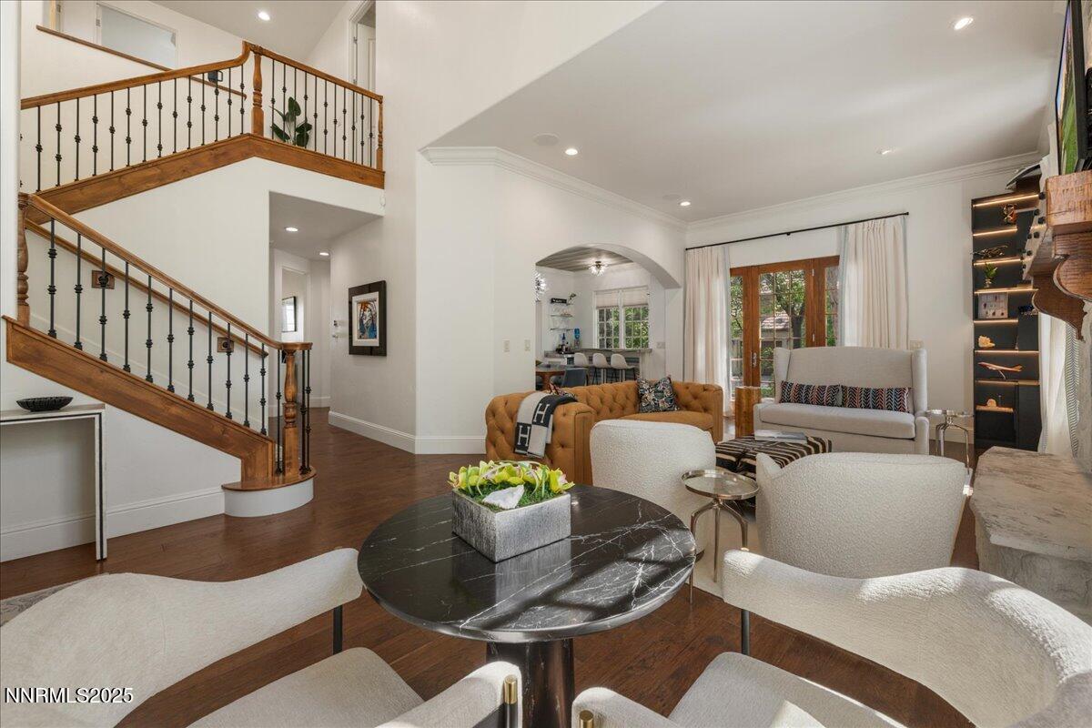 6360 Wetzel Court Reno, NV 89511 - Photo 10 of 43 a living room with furniture and a chandelier