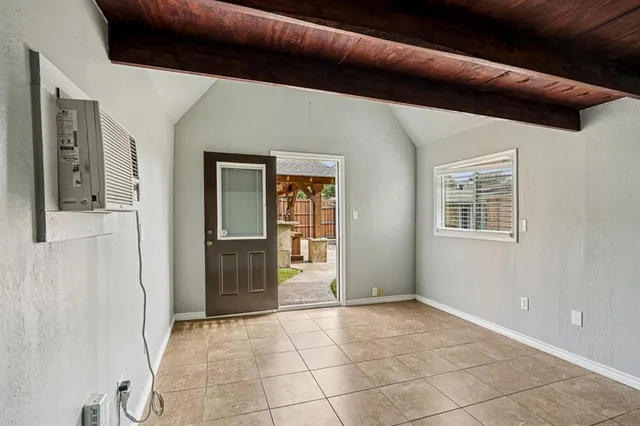 a view of an entryway of a house