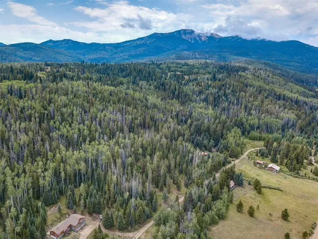 a view of ocean and mountain