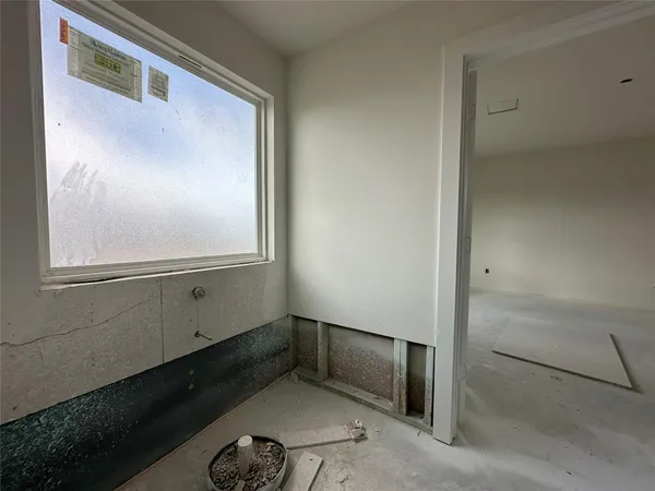 a view of an empty room