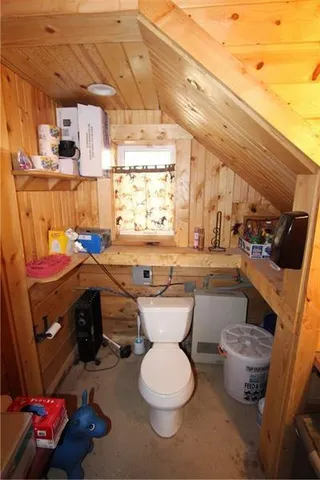 a view of a balcony with stairs