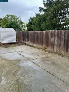 a backyard of a house