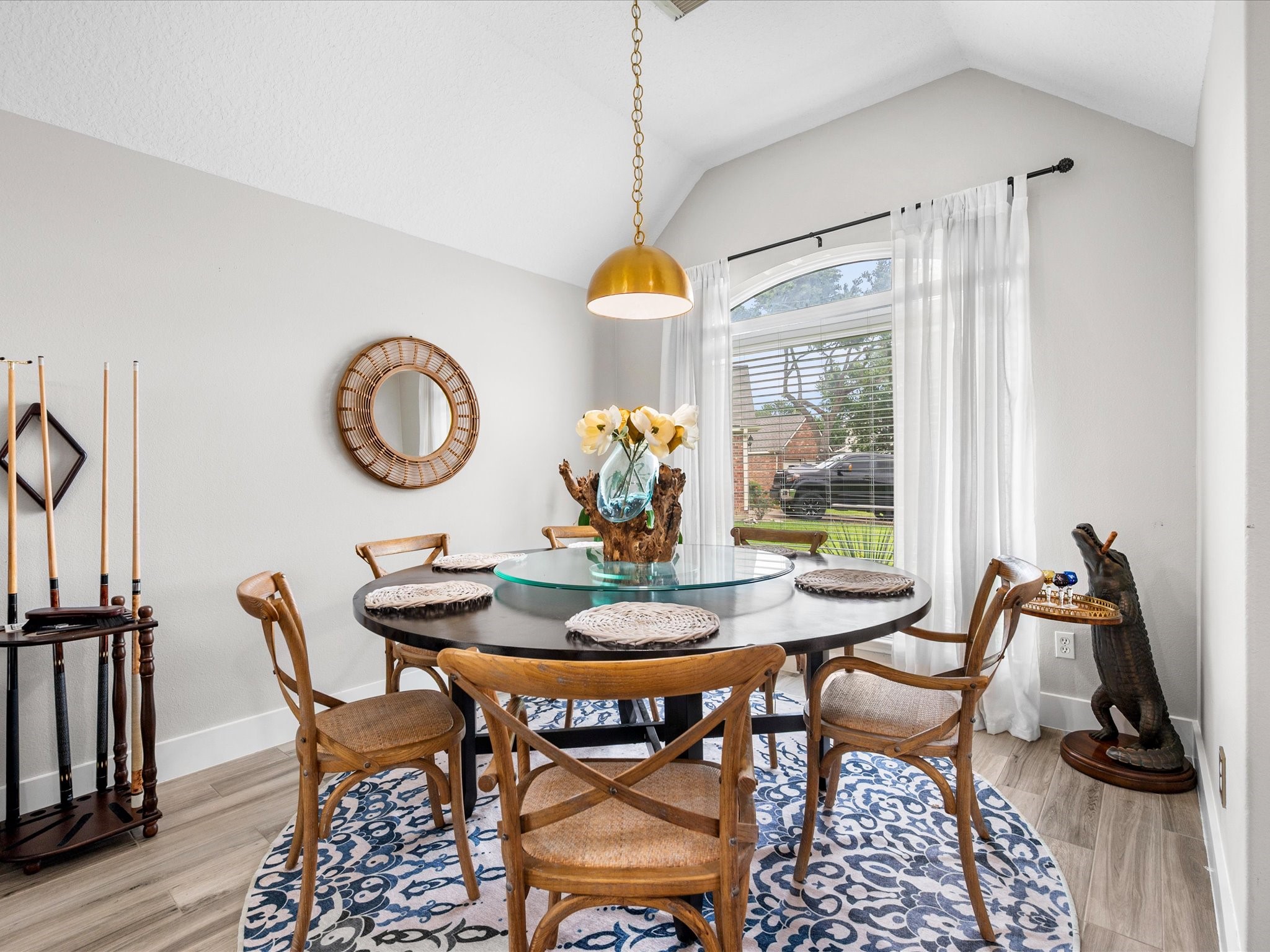 4023 Tigris Ridge Drive Katy, TX 77449 - Photo 8 of 39 The formal living space, currently set up as a formal dining space, offers flexibility to fit your lifestyle—perfect for additional seating, reading lounge, or entertaining.