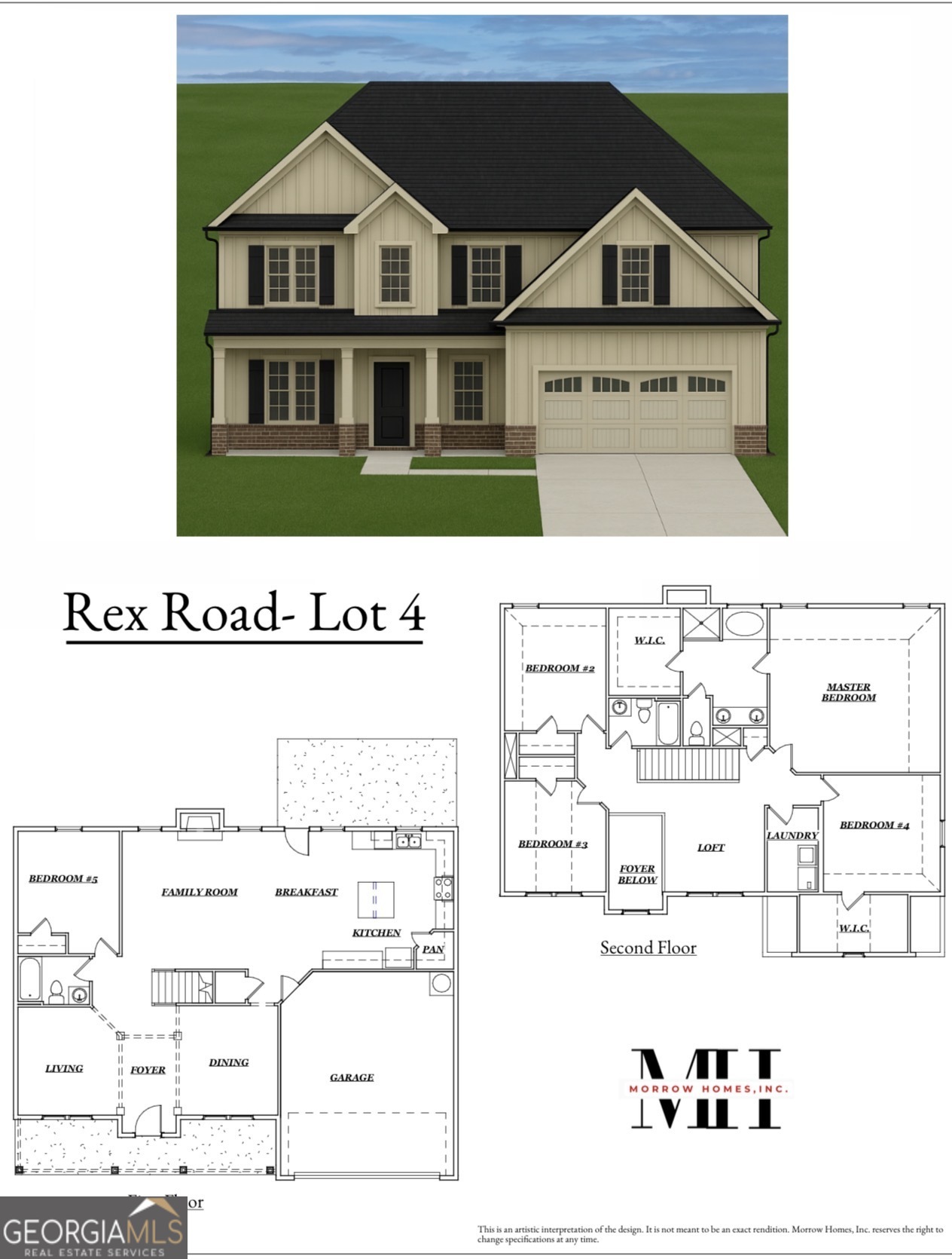4619 Rex Road Rex, GA 30273 - Photo 3 of 8 a black and white photo of a front door