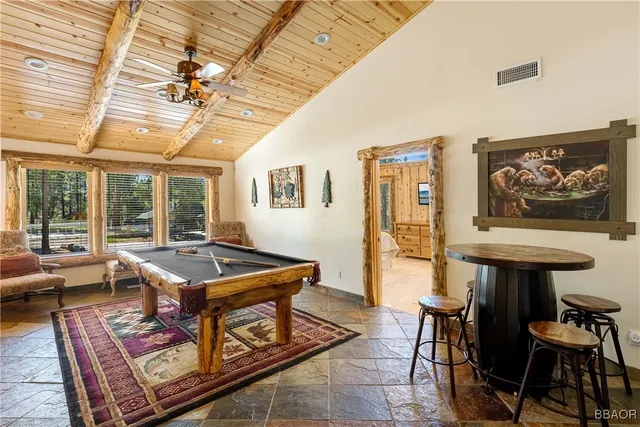 a room with furniture