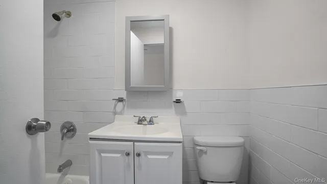 a bathroom with a sink toilet and vanity