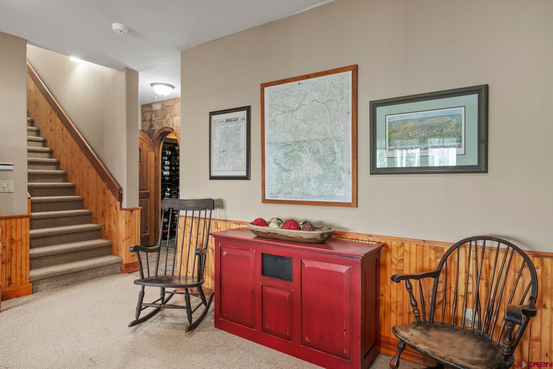 796 Red Mountain Ranch Road Crested Butte, CO 81224 - Photo 26 of 45 a view of a hallway with workspace