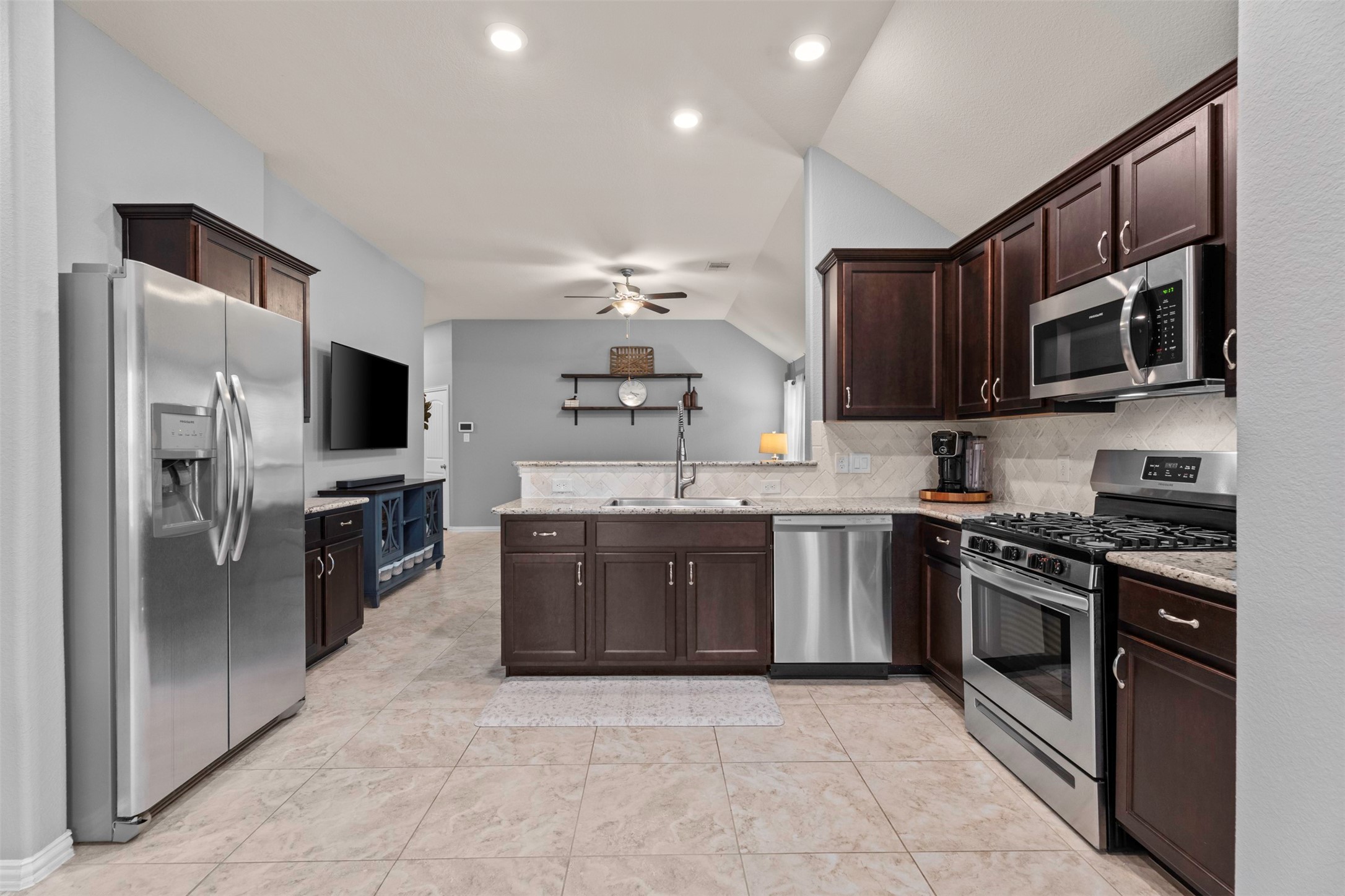 4480 Lone Alcove Drive Spring, TX 77386 - Photo 11 of 45 Kitchen features stainless appliances, a large sink, plenty of storage and counter space for the chef in the house.