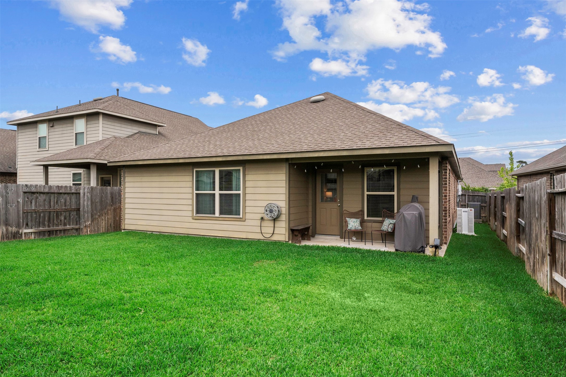 4480 Lone Alcove Drive Spring, TX 77386 - Photo 28 of 45 Covered patio, large yard and Base Power.