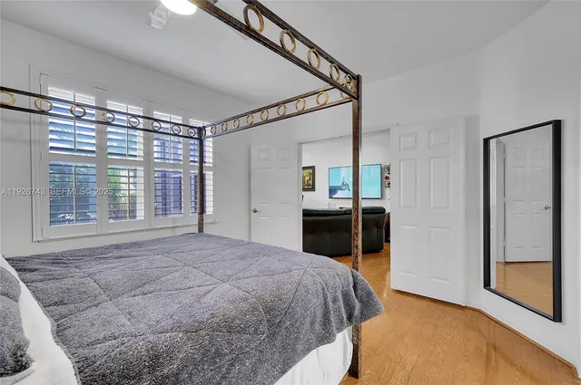 an aerial view of residential building and lake view